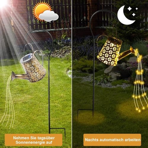 Solar Watering Can Garden LED Lights, Star Shower Garden Solar Lamp
