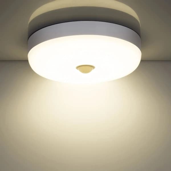 Bevægelsessensor LED Loftlampe 05W 6000K Hvidt Lys Vandtæt