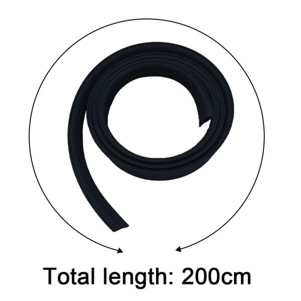 Edging in linear meters - PVC carpet edge protection - black rubber mat