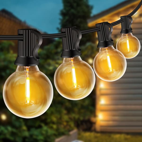 10 m Outdoor String Lights, 20+2 G40 Bulbs, Shatterproof, Waterproof, LED String Lights 10M-tfrf 10M 10M