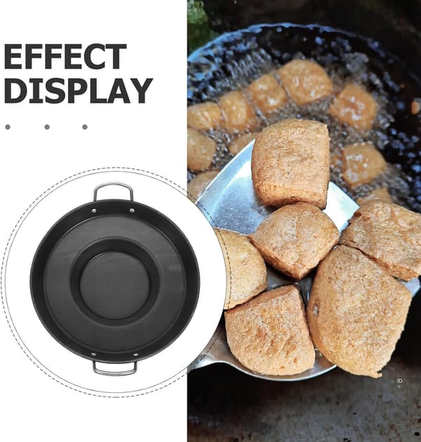 Non-stick stegepander i rustfrit stål, konkav bund, stærk og robust varmeisolering