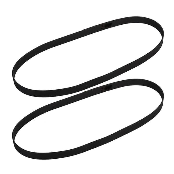 2 stk. erstatningsgummi 627mm x 4mm x 0.6mm pladespillerrem