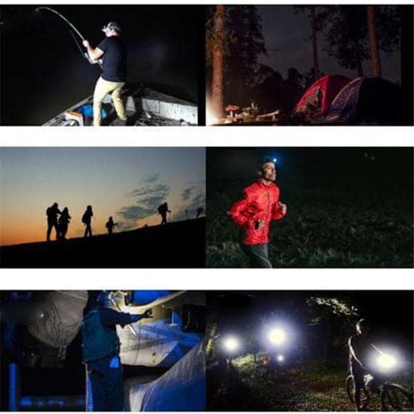 Headlamp Pack COB Super Powerful LED Headlamp Ultralight Headband for Runners Camping Hiking Work