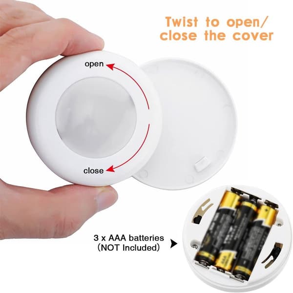 Cabinet/Cupboard Lighting, 3-Pack LED Lamps, Wireless, Warm White 4000 K, Dimmable,