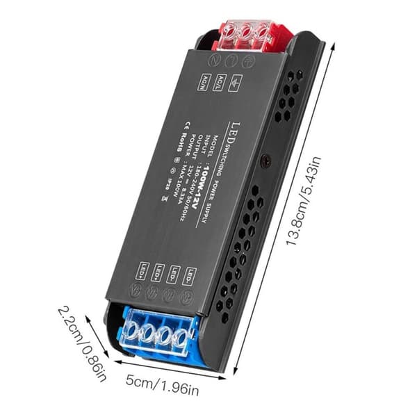 12V 100W LED-transformer, 230V til 12V DC LED-transformer, Strømforsyningstransformer Skiftende strømforsyning