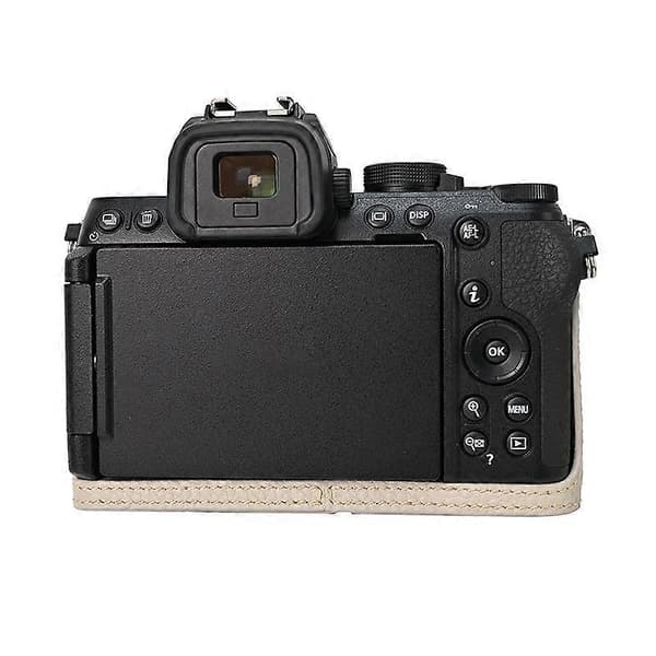 For Nikon Z 50 II Camera Case Genuine Leather Protective Cover - Grey