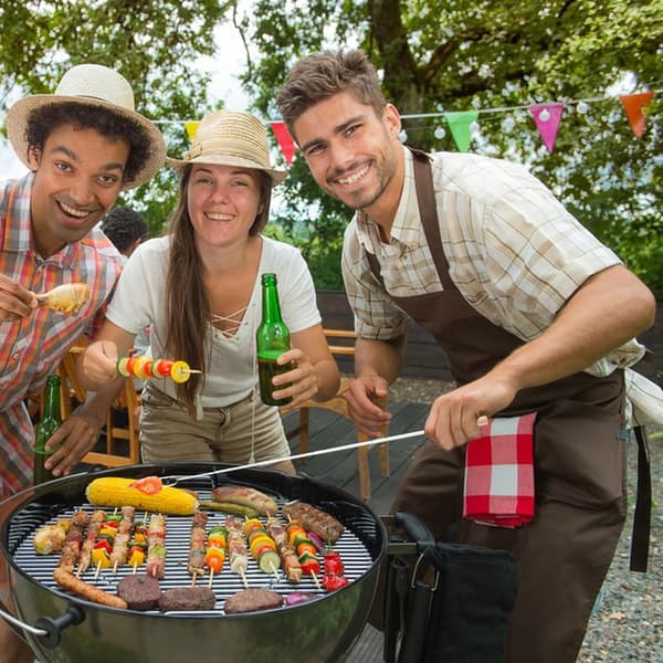 4-pak grillspyd til marshmallows - udtrækkelige grillspyd i rustfrit stål til BBQ og lejrbål