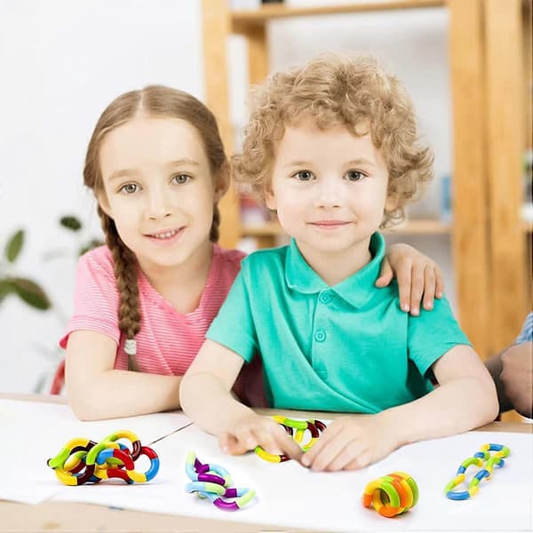 4-pak Tangle Fidget Legetøj Tangle Fidget Afslapningsterapi Stresslindring Sensorisk Tangle