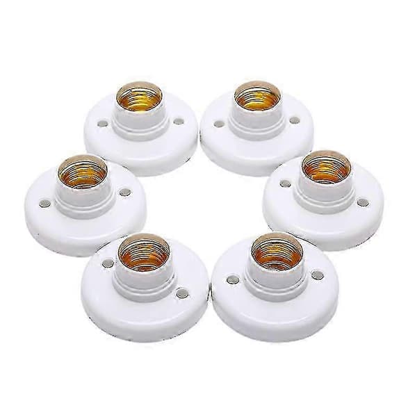6 pcs E27 Edison Screw Socket Ceiling Lamp Bulb Holder Fixture Base Stand Shytmv-Useful