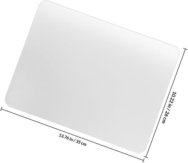Desktop Mouse Pad Large Smooth Glass Mat Non-Slip for Home Office and Gaming Setup
