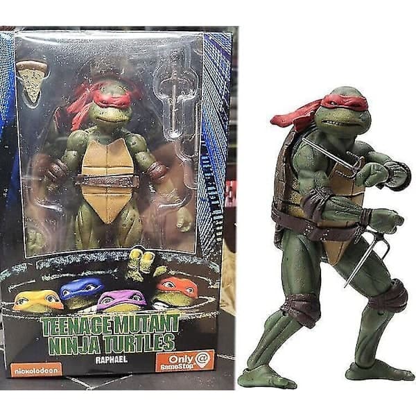 Ninja Turtles 1990 7  \" Neca Tmnt Teini-ikäiset Liikkuvat Lelut Mutantti Toimintahahmo Raphael