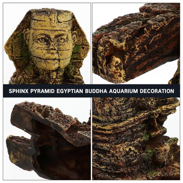 Aquarium Sphinx Statue Aquarium Decoration for Landscaping 1 pc