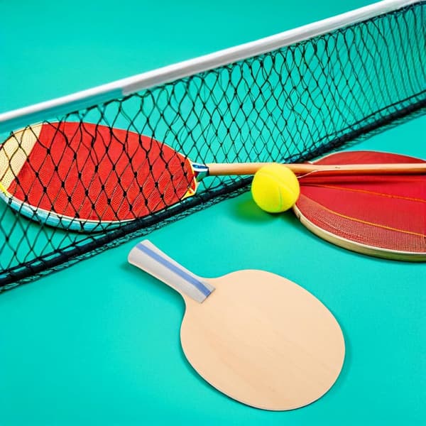 2 stk. ufærdige bordtennisbat i træ til begyndere