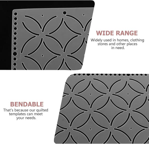 Pp Sewing Template Quilting Ruler for DIY Clothing Patchwork with Smooth Surface and Burr-Free Design