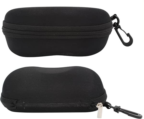 [Paketti: 2 yksikköä] [Musta] Kovat aurinkolasikotelot Box View Protection R