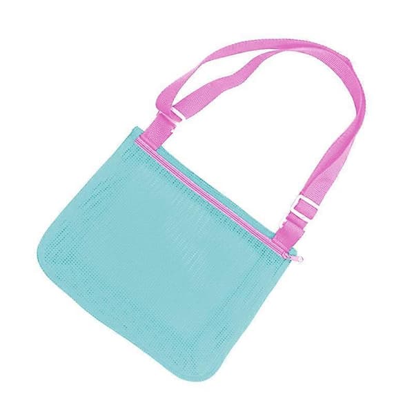 Colorful Mesh Beach Bag Adjustable Kids Quick Dry Net Bag