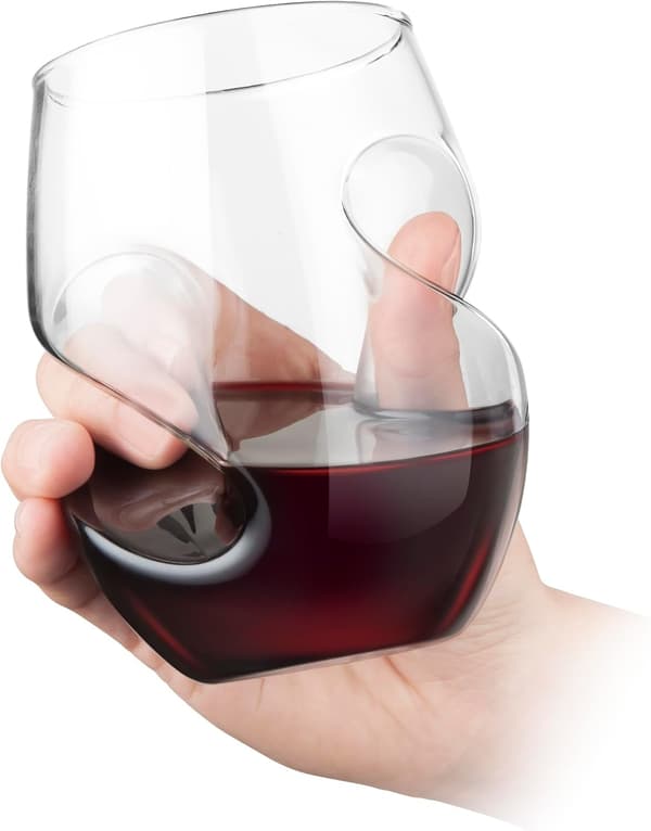 4-pack glas 400ml, elegant böjd glasvara, lämplig för fester, bröllop, sammankomster, iskaffe, vinglas