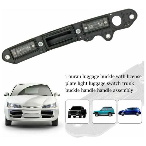 1x Tailgate Handle with Microswitch Lock for VW Touran Passat Jetta Golf 1T0827574L 1T0827574C 1T0827574F