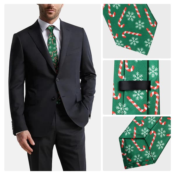 Juleskjerf for menn, herreslips juleskjerf juleslips nisseslips 3 3
