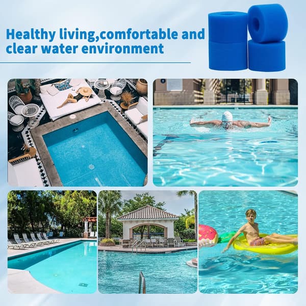 Poolpump svampefilter, Langtidsholdbar filterpatron med nem vedligeholdelse til poolopgradering