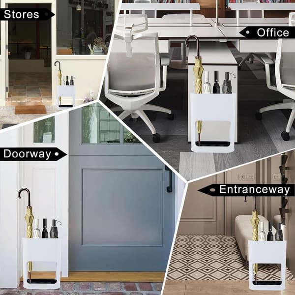 Paraplystativ, avtakbart oppsamlingsbrett Paraplystativ Design Paraplystativ (Hvit) Hvit White