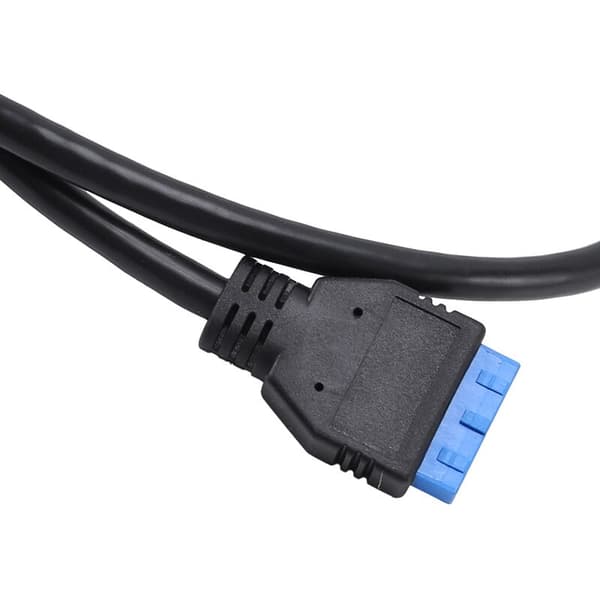 90 graders vinklet USB 3.0 B-type han til A 3.0 hovedkabel 19-bens hovedkabel 50 cm