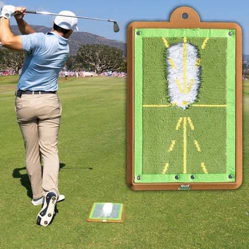 Golfharjoittelumatto lyönnin havaitsemiseen, lyöntiradan palautteeseen, golfharjoitusmatot