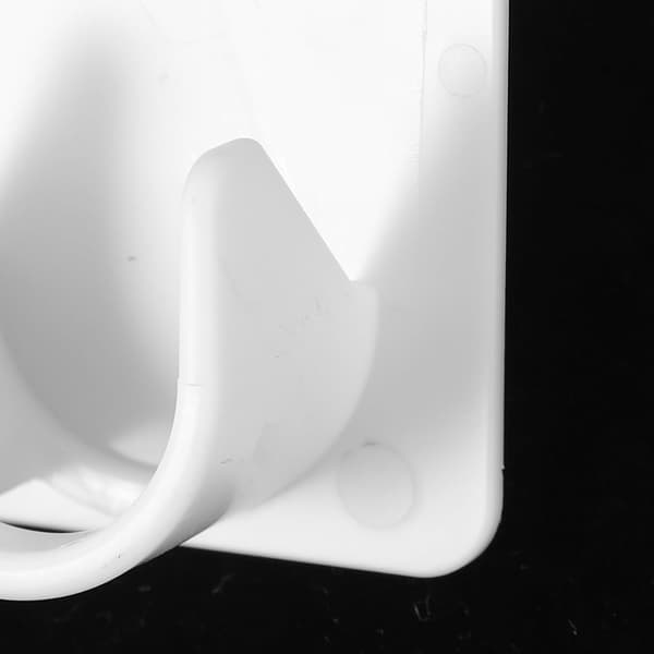 2 stk. Gardinstangholdere Selvklebende Spennstangklemmer ABS-materiale Høyfast Lim