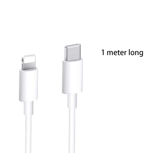2 kpl USB-C–Lightning iPhone-pikalaturi 1m Valkoinen