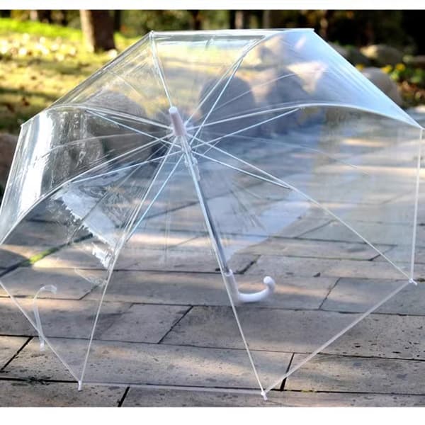 Runt Klockparaply, Transparent, Medium, transparent, Transparent