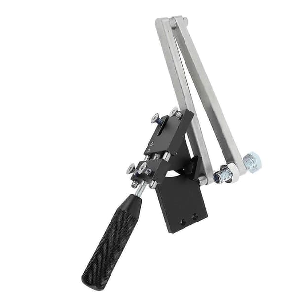 Lawn Mower Blade Sharpener Adjustable 15°-45° for Straight and Standard Lawn Mower Blades Sharpening Balancing Fixture Tool Black