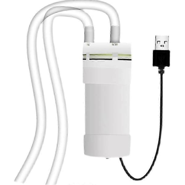 5V2A USB Mini Vannpumpe med Slange 4L/min Selvsugende Pumpe