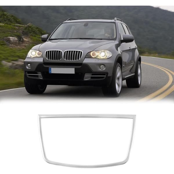 Car Stainless Steel Dashboard Center Console Speaker Frame Trim Decoration for X5 E70 2008-2013