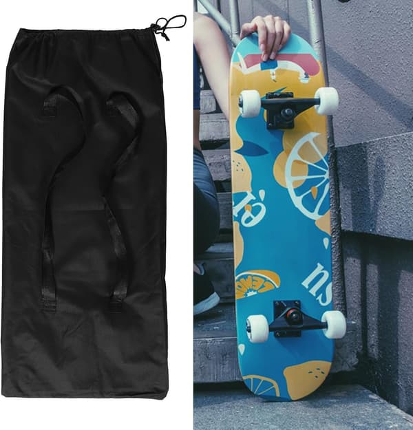 Skateboard Backpack Large Board Bag with Adjustable Straps Thickened Portable Skateboard Bag