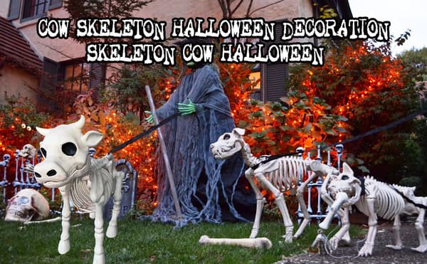 Ko-Hest Skelet Halloween Dekoration cow
