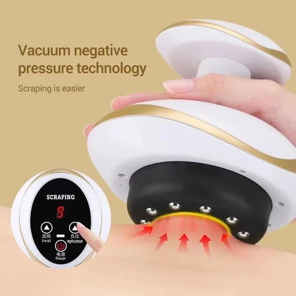 Elektrisk kropsmassager med varmeterapi, massageværktøj til cellulite og rygsmerter