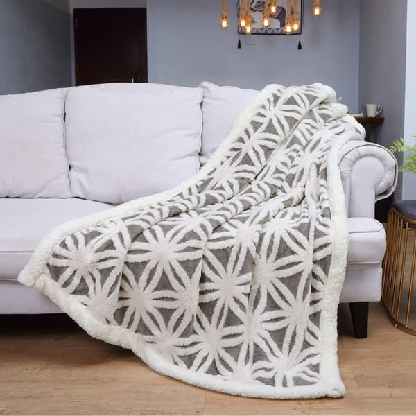 Filt Sofa Gosig Tæppe - Varm Sherpa Flanell Sofa Overkast Tæppe, Tykt Sofa Tæppe Sofa Tæppe, Fluffy Tæppe til Sofa grå 130*160cm grey 130*160cm