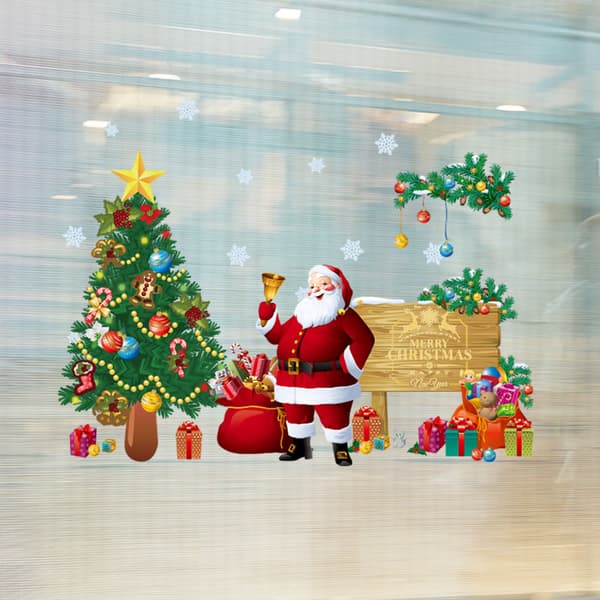 30 x 90 cm Julväggdekaler Jultomte Dekaler Jul