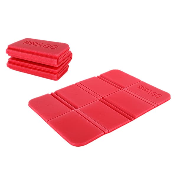 Sett med 2 sammenleggbare campingmatter, puter for fotturer, hagearbeid