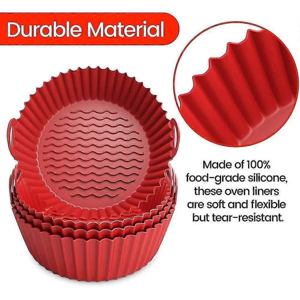 Air Fryer Silicone Inserts (2-pack) - 7.5 inch and 8.5 inch inserts