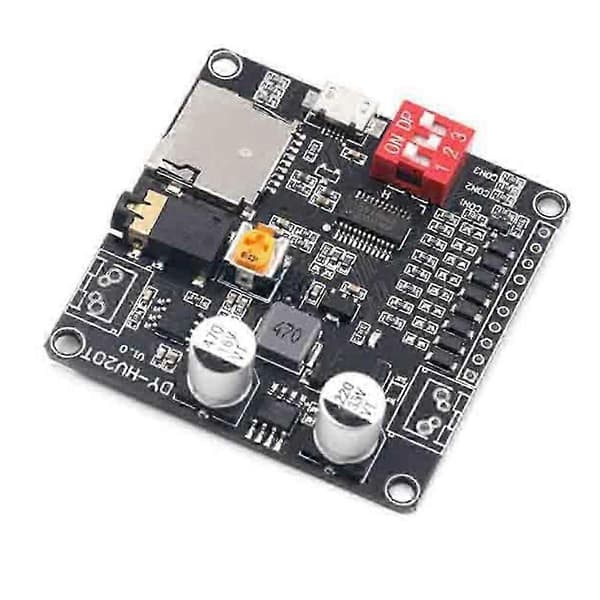 5 ST DY-HV20T HV20T 12V/24V 10W/20W Röstuppspelningsmodul Stöder Micro-SD-kort MP3 Musikspelare