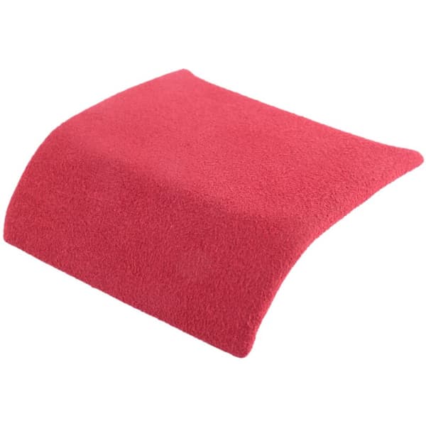 For 2016+ Car Swivel Fur Suede Center Console Gear Shift Lower Panel Cover Trim Decor Sticker Accessories, Red