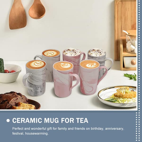 12 Oz Keramisk Kaffekop Krus til Te med Låg og Rustfri Ske Skridsikker