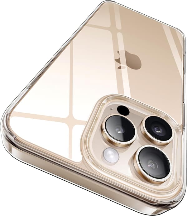 Crystal Clear Case Designed for iPhone 16 Pro Max, Shockproof Protective Phone Cover Slim Thin Case for iPhone 16 Pro Max, Transparent