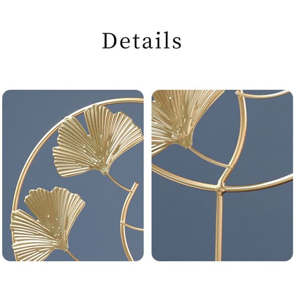 Gull Ginkgo Biloba Ornament Bladhåndverk Veranda Kontormøbler