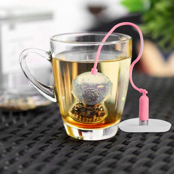 Teabag, (Rose) Silicone Innovative Plunger Shaped Teabag