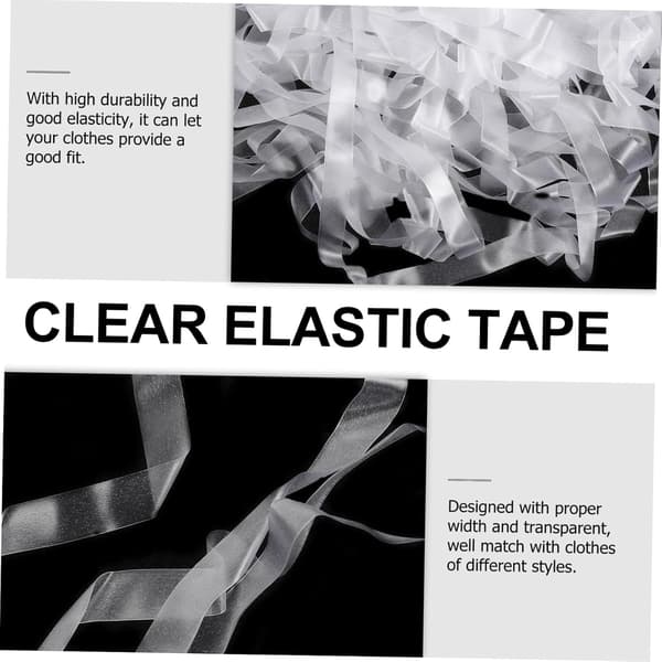 Klar stretch syresår elastisk rem transparent osynlig elastisk band