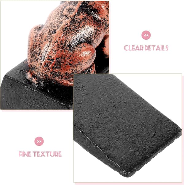 Cast Iron Door Stop, Dog Shaped Wedge, Decorative Anti-Collision Door Buffer, Nail-Free Wall Protector