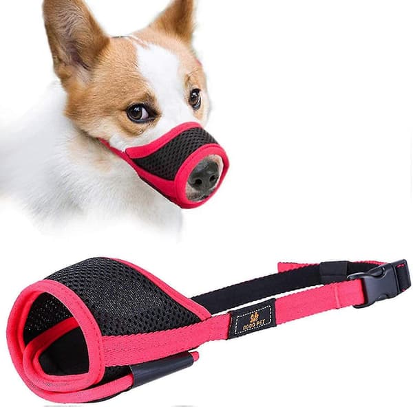 Chihuahua Muzzle, Dog Muzzle, Fabric Muzzle with Adjustable Buckle, Breathable, Prevents Biting, Chewing and Barking.