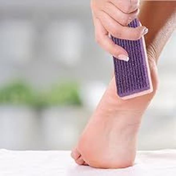 2-in-1 Double-Sided Pumice Stone Foot File, 4-Pack